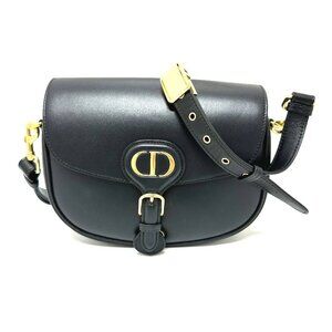 Dior Bobby Medium Shoulder Bag Crossbody Shoulder Bag Leather Black/GoldHardware